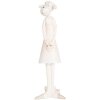 Pecora decorativa Clayre & Eef Bianco Rosa 6x4x17 cm stile country in poliresina