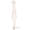 Pecora decorativa Clayre & Eef Bianco Rosa 6x4x17 cm stile country in poliresina