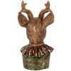 Clayre & Eef Decorazione Busto di cervo marrone rosso oro 13x11x22 cm Look vintage