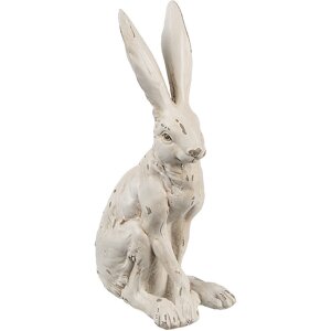 Coniglio decorativo Clayre & Eef Bianco Antico 8x5x13...