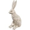 Coniglio decorativo Clayre & Eef Bianco Antico 8x5x13 cm Poliresina Vintage