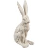 Coniglio decorativo Clayre & Eef Bianco Antico 8x5x13 cm Poliresina Vintage
