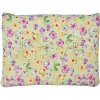 Juleeze JZTB0072 Borsa da toilette verde con motivo floreale e ricami dorati