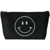 Juleeze JZTB0076 Borsa da toilette nera 20x5x12 cm Motivo Smiley