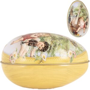 Uovo decorativo Clayre & Eef 7x11x7 cm decorazione...