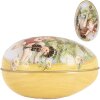 Uovo decorativo Clayre & Eef 7x11x7 cm decorazione pasquale nostalgica in ferro vintage