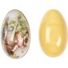Uovo decorativo Clayre & Eef 7x11x7 cm decorazione pasquale nostalgica in ferro vintage