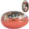 Decorazione uovo Clayre & Eef 7x11x7 cm stile country in ferro vintage