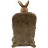 Coniglio decorativo Clayre & Eef Beige Brown 11x10x18 cm Figurina pasquale stile country