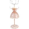 Clayre & Eef 65876 Portagioie Beige Ø 7x19 cm Design Romantico Poliresina