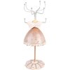 Clayre & Eef 65876 Portagioie Beige Ø 7x19 cm Design Romantico Poliresina