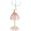 Clayre & Eef 65876 Portagioie Beige Ø 7x19 cm Design Romantico Poliresina