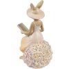 Clayre & Eef Decorazione Coniglio 10x9x17 cm Beige Rosa Poliresina