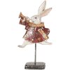 Clayre & Eef 6PR5493 Decorazione Coniglio Bianco Rosso Oro 18x7x34 cm