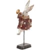Clayre & Eef 6PR5493 Decorazione Coniglio Bianco Rosso Oro 18x7x34 cm