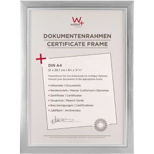 Telaio Walther Beyond design 21x29,7 cm argento vetro...