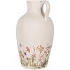 Caraffa decorativa Clayre & Eef stile country beige rosa Ø 30 cm altezza 50 cm