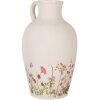 Caraffa decorativa Clayre & Eef stile country beige rosa Ø 30 cm altezza 50 cm