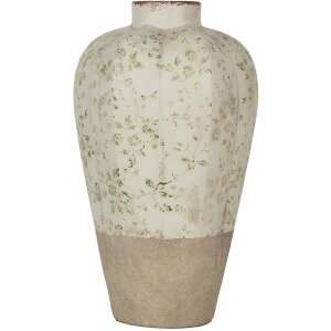 Clayre & Eef Vaso in ceramica beige verde Ø...