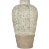 Clayre & Eef Vaso in ceramica beige verde Ø 24x38 cm Stile country