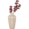 Clayre & Eef 6CE1937M Vaso in ceramica beige rosa 21x34 cm Stile country