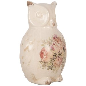 Gufo decorativo Clayre & Eef 11x10x17 cm in ceramica...