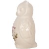 Clayre & Eef Gufo decorativo in ceramica beige rosa 11x10x17 cm Stile country