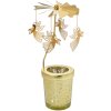 Clayre & Eef 65999 Carosello di tealight color oro Ø 8x17 cm angelo