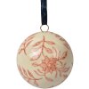 Palla decorativa Clayre & Eef Ø 6 cm Palla in ceramica vintage rosa beige