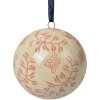 Clayre & Eef 6CE2107M Palla di decorazione in ceramica beige rosa Ø 8 cm