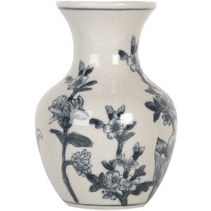 Clayre & Eef 6CE2077 Vaso Bianco-Blu Ø 10x16...