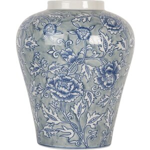 Clayre & Eef 6CE2084 Vaso in ceramica blu-verde...