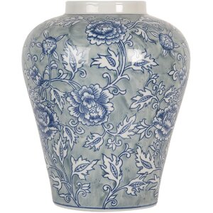 Clayre & Eef 6CE2084 Vaso in ceramica blu-verde...