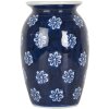 Clayre & Eef 6CE2085 Vaso blu-bianco Ø 10x15 cm