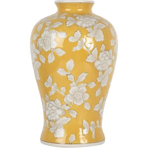 Clayre & Eef 6CE2089 Vaso Retro in ceramica giallo...