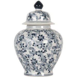 Clayre & Eef 6CE2099 Vaso decorativo con coperchio...