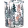 Clayre & Eef 6GL4960 Set di portacandele in vetro con motivo forestale in stile country 2 pezzi