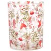 Clayre & Eef 6GL4962 Set di portacandele 2 lanterne in vetro design botanico