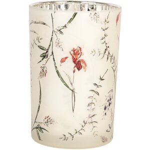 Clayre & Eef 6GL4979 Portacandele in vetro Beige...