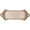 Clayre & Eef 6PR5295 Vassoio decorativo in stile barocco Oro Beige 34x13x3 cm