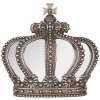 Clayre & Eef Decorazione da parete Corona color argento 25x6x24 cm