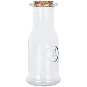 Clayre & Eef Bottiglia decorativa in vetro con...