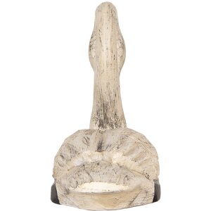 Cigni decorativi Clayre & Eef Set 2 figure stile antico Beige Nero