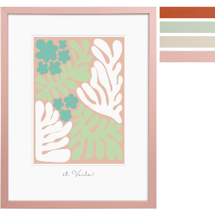 Goldbuch Cornice in legno Aura da 10x10 cm a 40x50 cm Ruggine Menta Piperita Rosa Sporca Beige