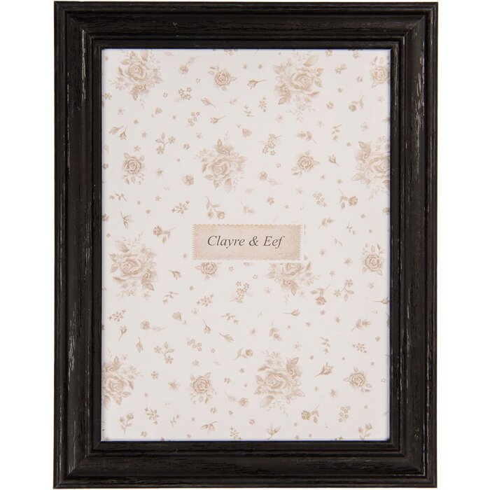 Clayre & Eef Cornice per foto 10x15 cm Nero Elegante cornice in stile Boho