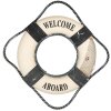 Clayre & Eef 66068 Decorazione Salvagente Bianco Blu Ø 31x6 cm