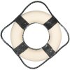 Clayre & Eef 66068 Decorazione Salvagente Bianco Blu Ø 31x6 cm