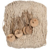 Clayre & Eef 66072 Decorazione a rete Beige 200x400 cm Stile country