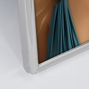 ZEP cornice lucida 120S22 argento 13x18 cm metallo trasparente vetro velluto retro parete