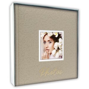 ZEP Album fotografico Dante Beige 24x24 cm 40 pagine bianche con vetroresina